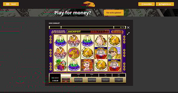 Snabbis King Cashalot